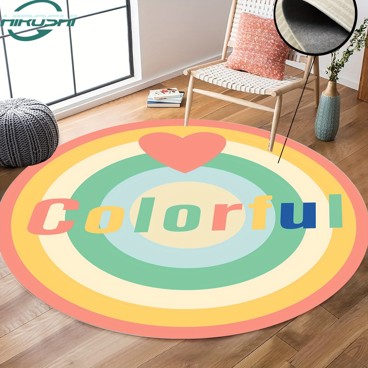 1pc Red Bohemian Style Semi-circular Door Mat, Rainbow Non-slip Mat,  Colorful Anti-slip Mat, Machine Washable, Suitable For Indoor/outdoor  Doorways, Hallways, Bathrooms, Bedrooms, Kitchens, Area Rugs, Christmas  Home Decorations