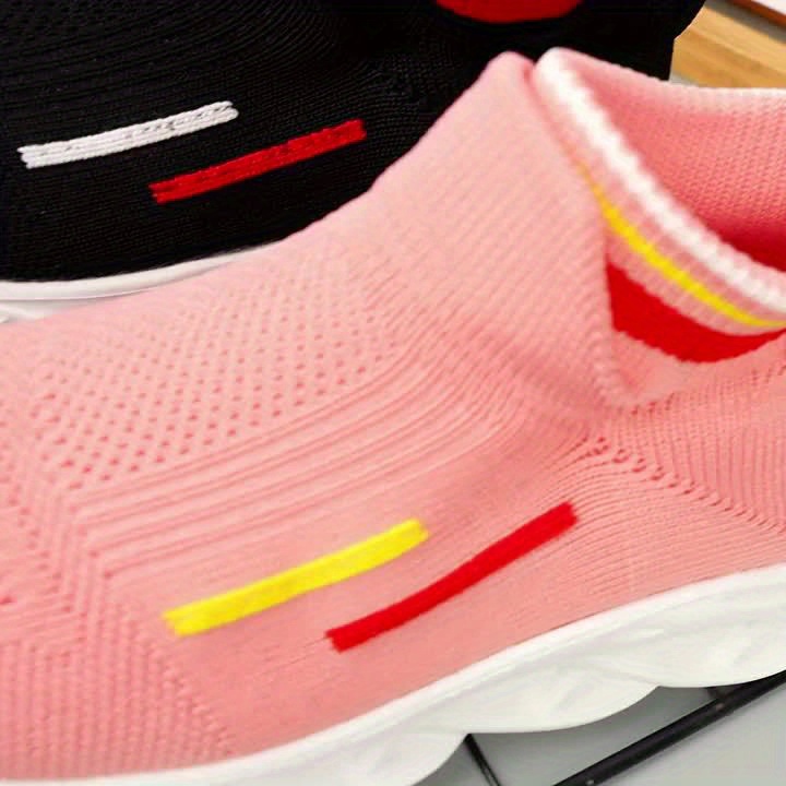 Boy's Knit Sock Shoes Non Slip Casual Platform Shoes