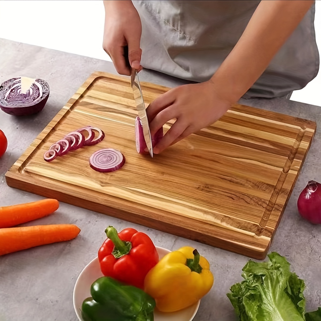  ROYAL CRAFT WOOD Cutting Boards for Kitchen - Bamboo Cutting  Board Set of 3, Cutting Boards with Juice Grooves, Serving Board Set, Thick Chopping  Board for Meat, Veggies, Easy Grip Handle