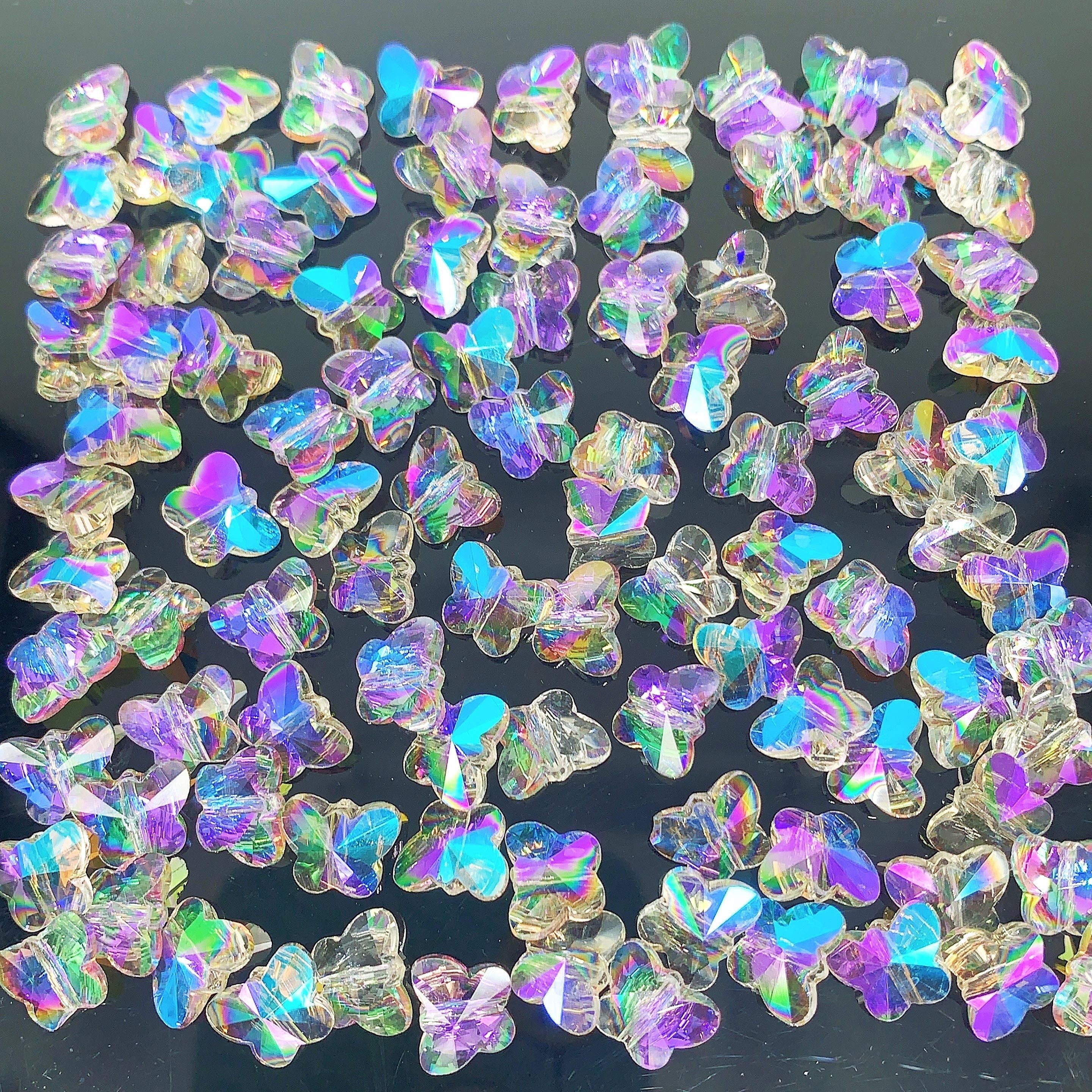 Cuentas de vidrio para hacer joyas, 3000 cuentas multicolores, 20 colores,  cuentas de cristal Rondelle de 0.157 in, kit de manualidades de cuentas