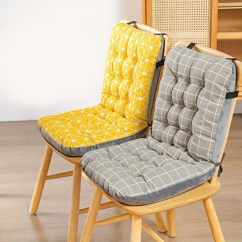 Dining Chair Cushion Kitchen Chair Cushion Room Seat Indoor Seat U Shaped  Non Slip Strap Tied Linen Cushion Office Cushion for Butt And Back Road  Trip