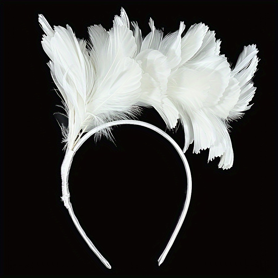 Decoración de plumas y conchas, blanco/negro D30 cm BALIRA