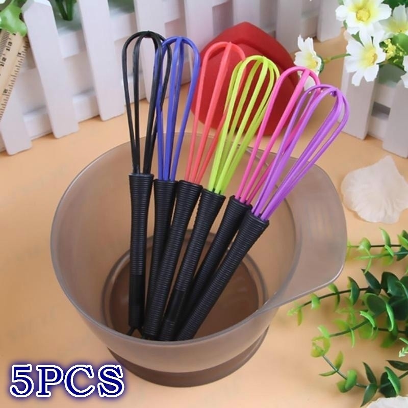 Whisk Set Wisk Kitchen Tool, 5Pcs Kitchen Utensils Wire Whisk Barber  Hairdressing Hair Color Dye Cream Whisk