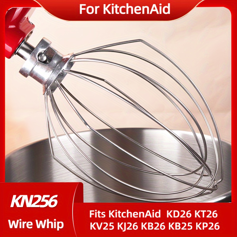 Kn256ww Stainless Steel Whisk Attachment For Kitchenaid 6 Qt Bowl-lift  Stand Mixer, 6-wire Whip Attachment For Kitchen Aid, Kitchen Accessories,  Kitchen Utensils, Kitchen Supplies, Back To School Supplies - Temu