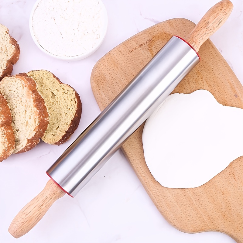 Meta-U Time-Saver Pizza Dough Roller Docker - Dough Blistering Killer - Buy One Get Three ( Pizza Cutter and Pastry Scraper ) - Gift Package