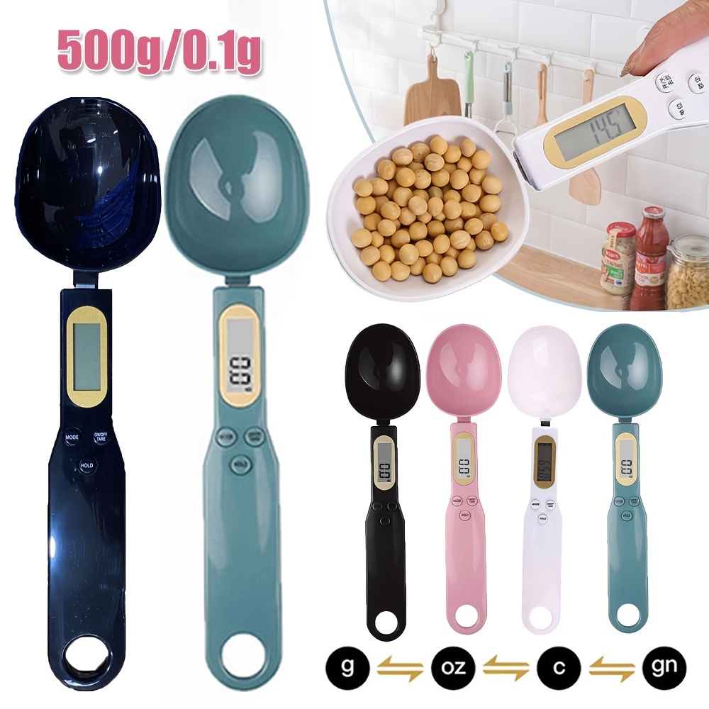 Kitchen Scale Spoon Gram Measuring Spoon, 500g/0.1g Blue Cute