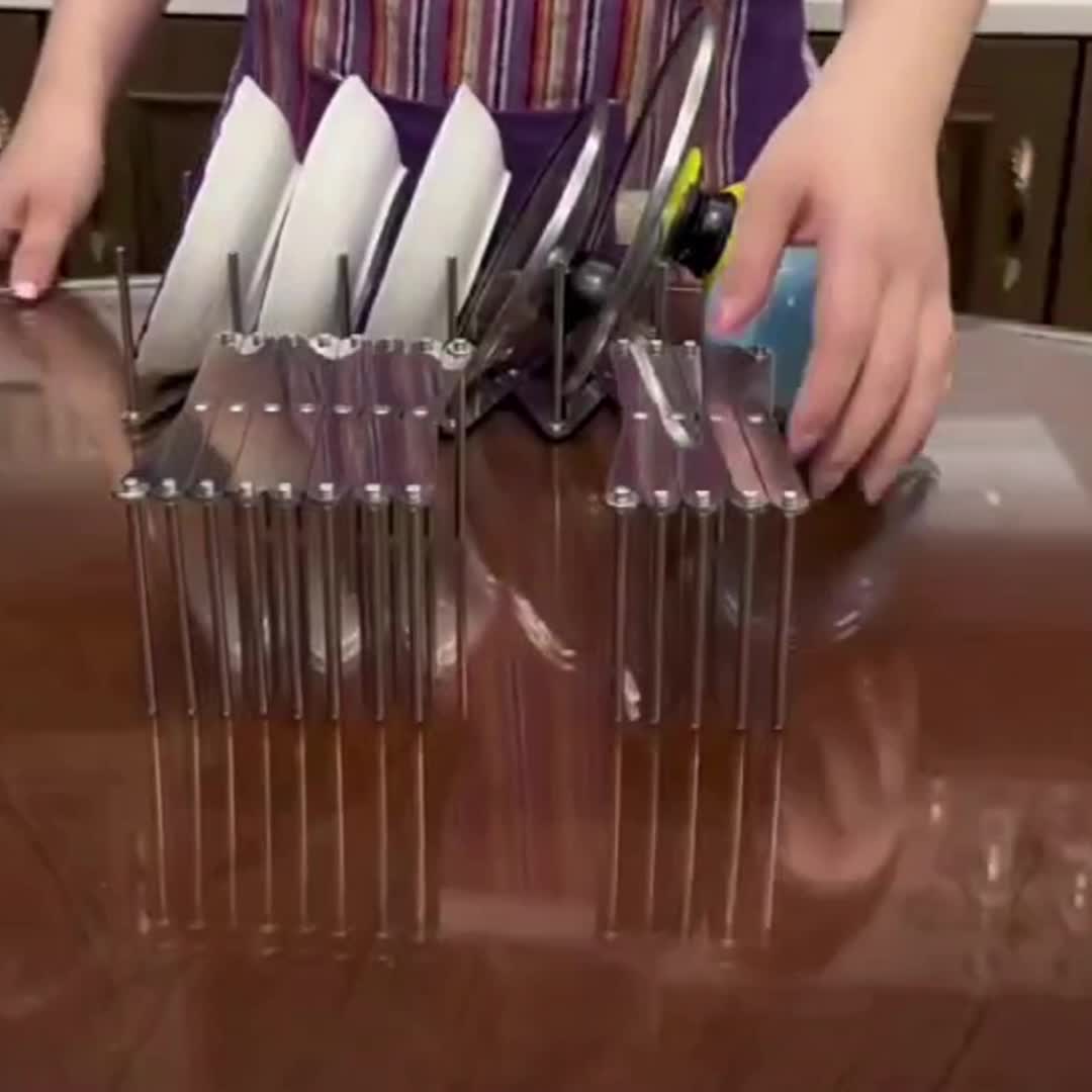 Adjustable Stainless Steel Drying Rack for Kitchen Storage