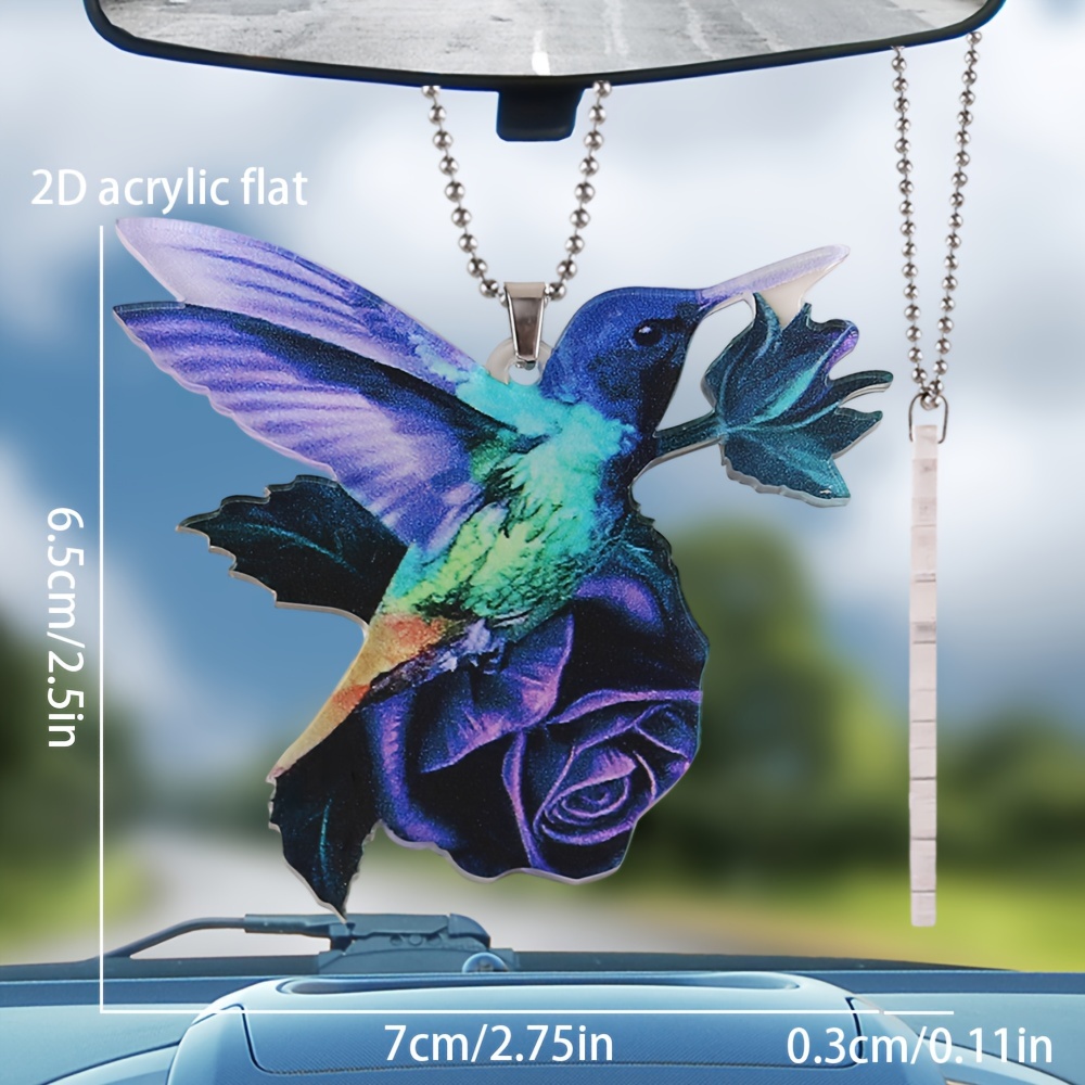 1pc Alloy Funky Keyrings & Keychains With Fashion Animal Hummingbird  Protection Environmental Logo For Men's And Women's Bag Pendant,Gift,Car  Ornament