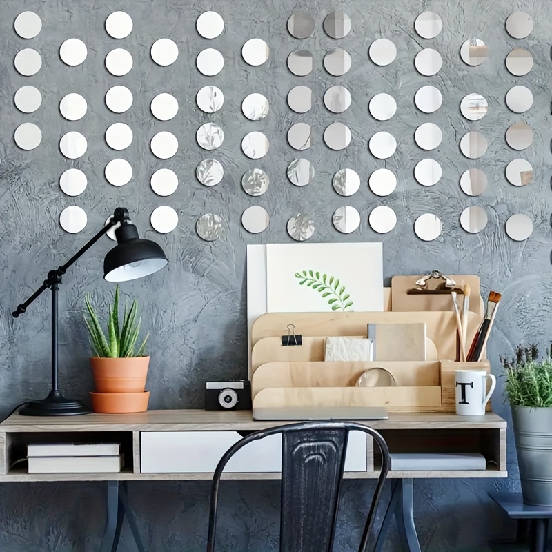 Comprar 10/20/50Pcs Hexagonal Acrílico 3D Espejos Pegatinas de pared  Decoración del hogar Sala de estar Espejo Pegatina de pared Decorar