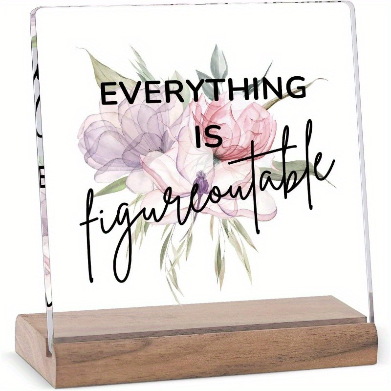 Inspirational Quotes Gifts for Teens Girls Women, Encouragement Gifts  Positive Words Wooden Plaque Office Decor for Women, Motivational Cheer Up  Gifts