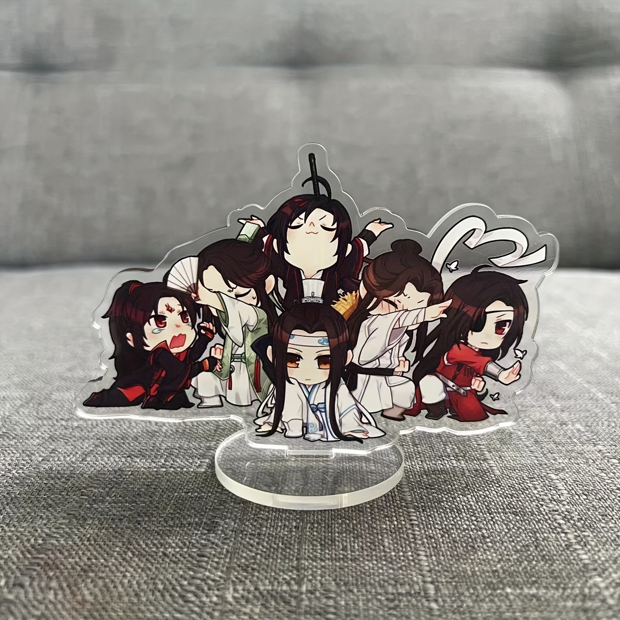 Cartoon Anime Acrylic Wei Wuxian Decoration Toys Lan WangJi two-sided  Collection Model Figure Model Toys Acrylic Stand Figure Mo Dao Zu Shi  Figure Model Plate B 