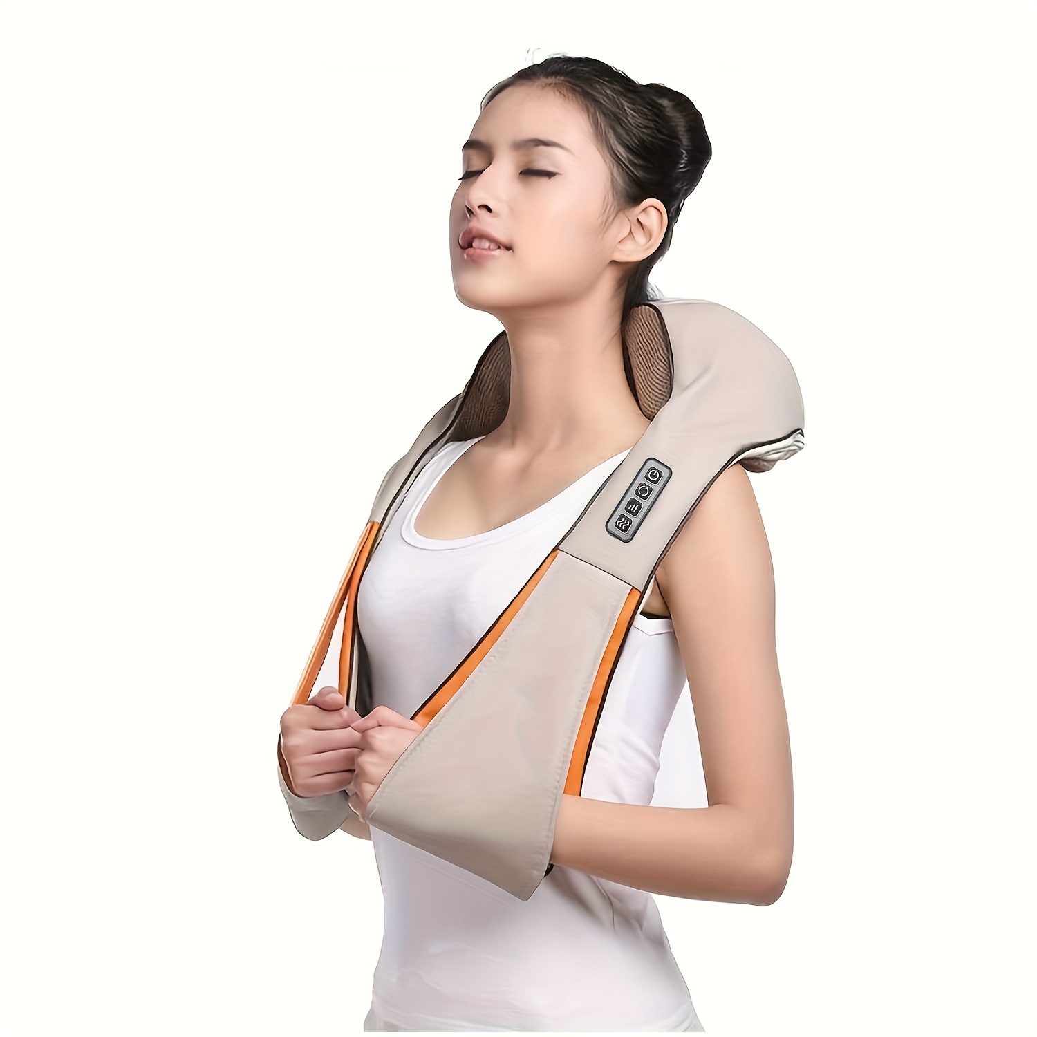 1pc Neck Massager Acupoints Lymphvity Device, Lymphatic Drainage Machine,  12 Level Intensity Neck Massager For Pain Relief, Portable Neck Lymphatic