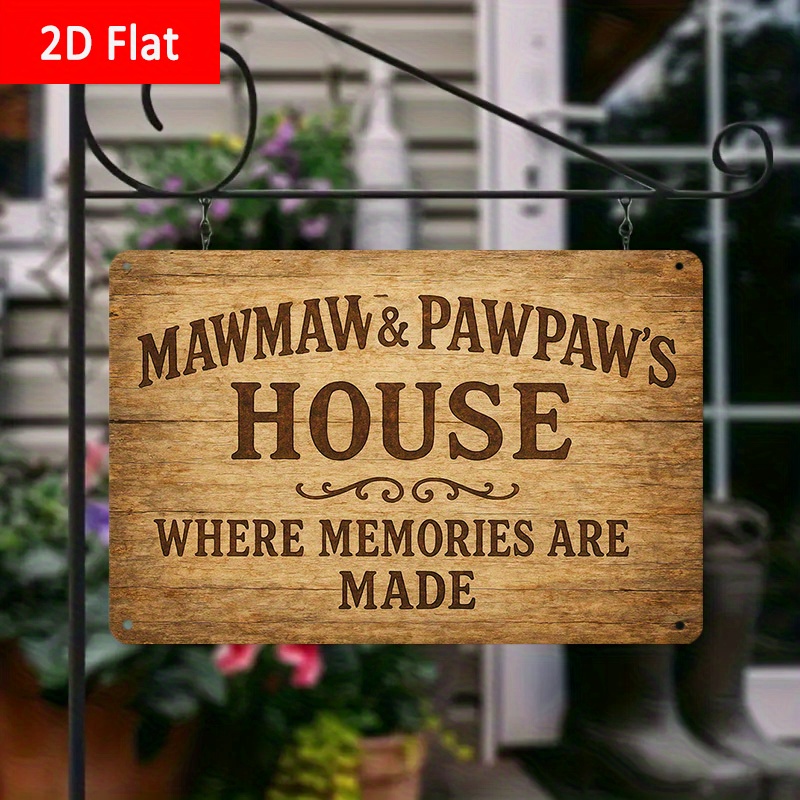 TEMU 2d Flat - 1pc Home Decoration Perfect For The Kitchen, Dining Area, Bar, Café, Garage Decor, And Holiday Display, Featuring A Rustic Iron Wall