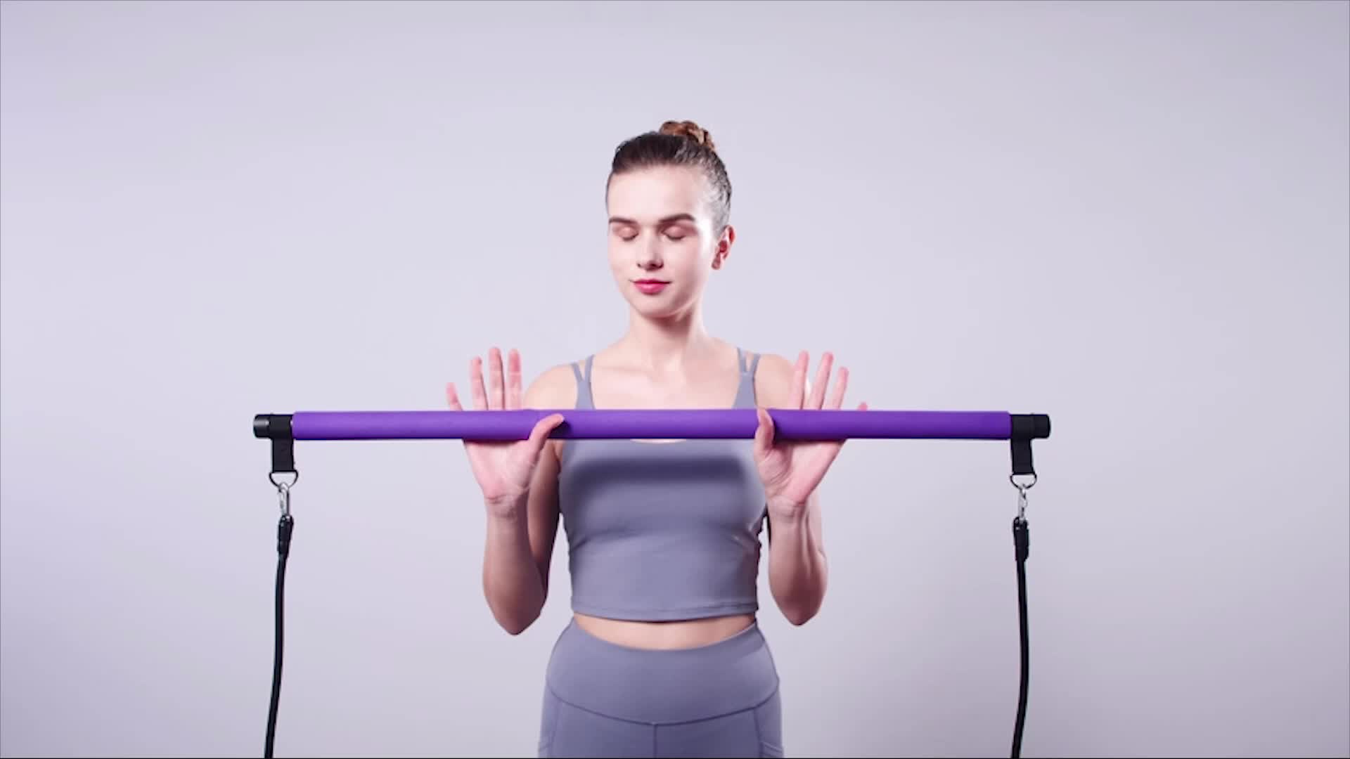 Portable Home Gym: The Perfect Pilates Bar Kit with Resistance Bands for  Men and Women!