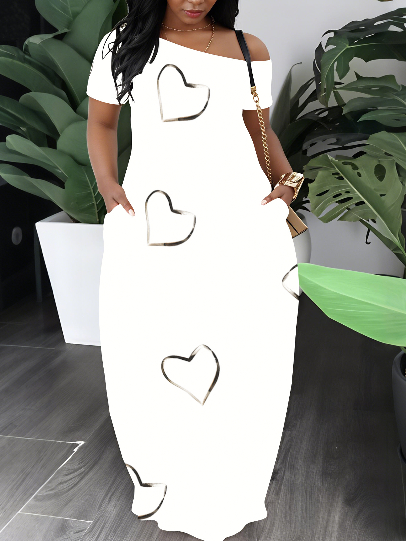 chinese dress ladies Ryder White Strapless Ruffle Maxi Dress
