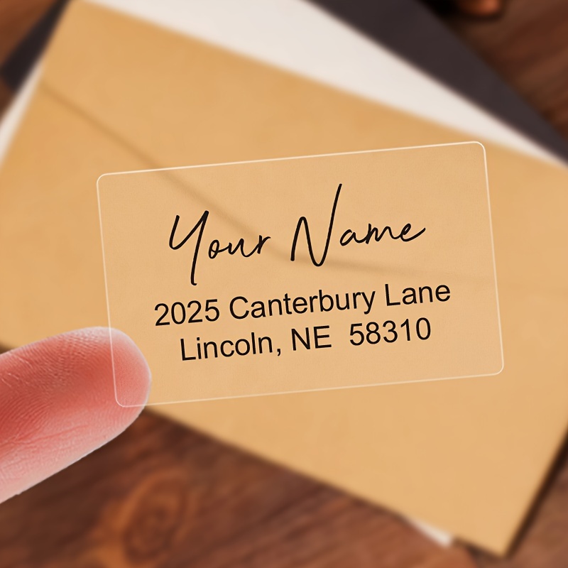Etiquetas de dirección de devolución personalizadas – 240 etiquetas  adhesivas personalizadas para dirección de retorno, etiquetas autoadhesivas  para