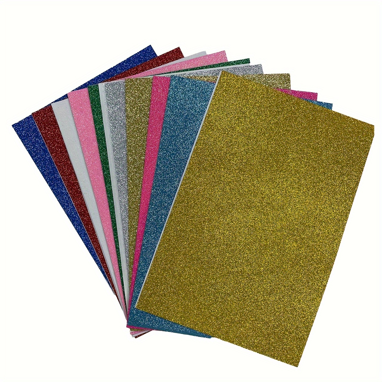 Papier mousse scintillant, multicolore, 21 x 29,5 cm, 10 feuilles