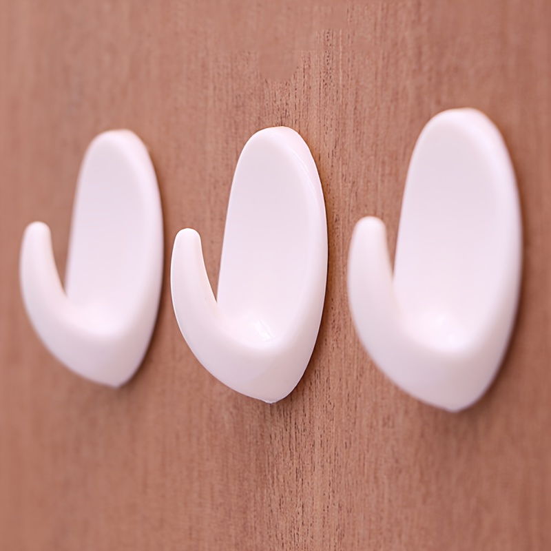 Wall Hooks Adhesive Hooks 22lbs(max) Transparent Reusable - Temu