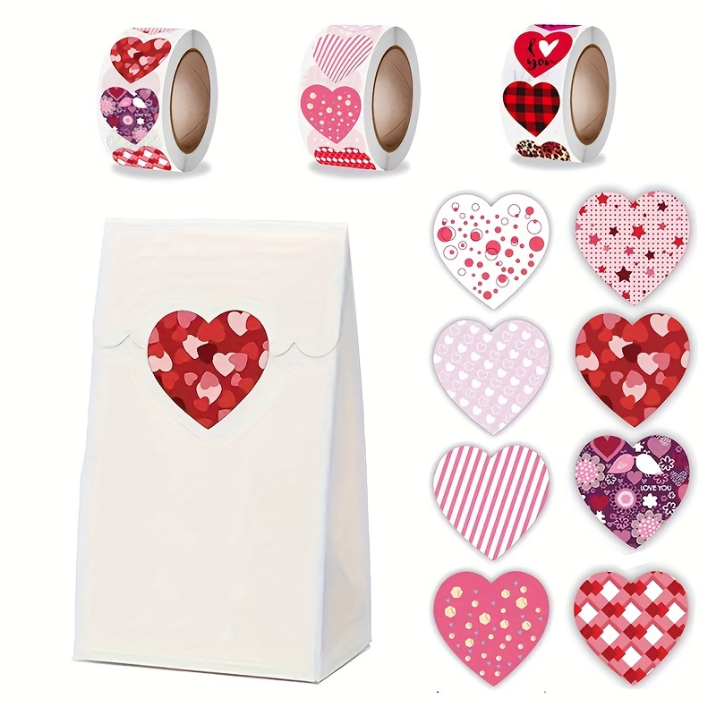 36 Sheets Valentine Stickers for Kids: Valentine's Day Love Heart Stickers  Bulk Kit Cards Craft Decorative for Girl Boy Party Favors Gifts Weddings