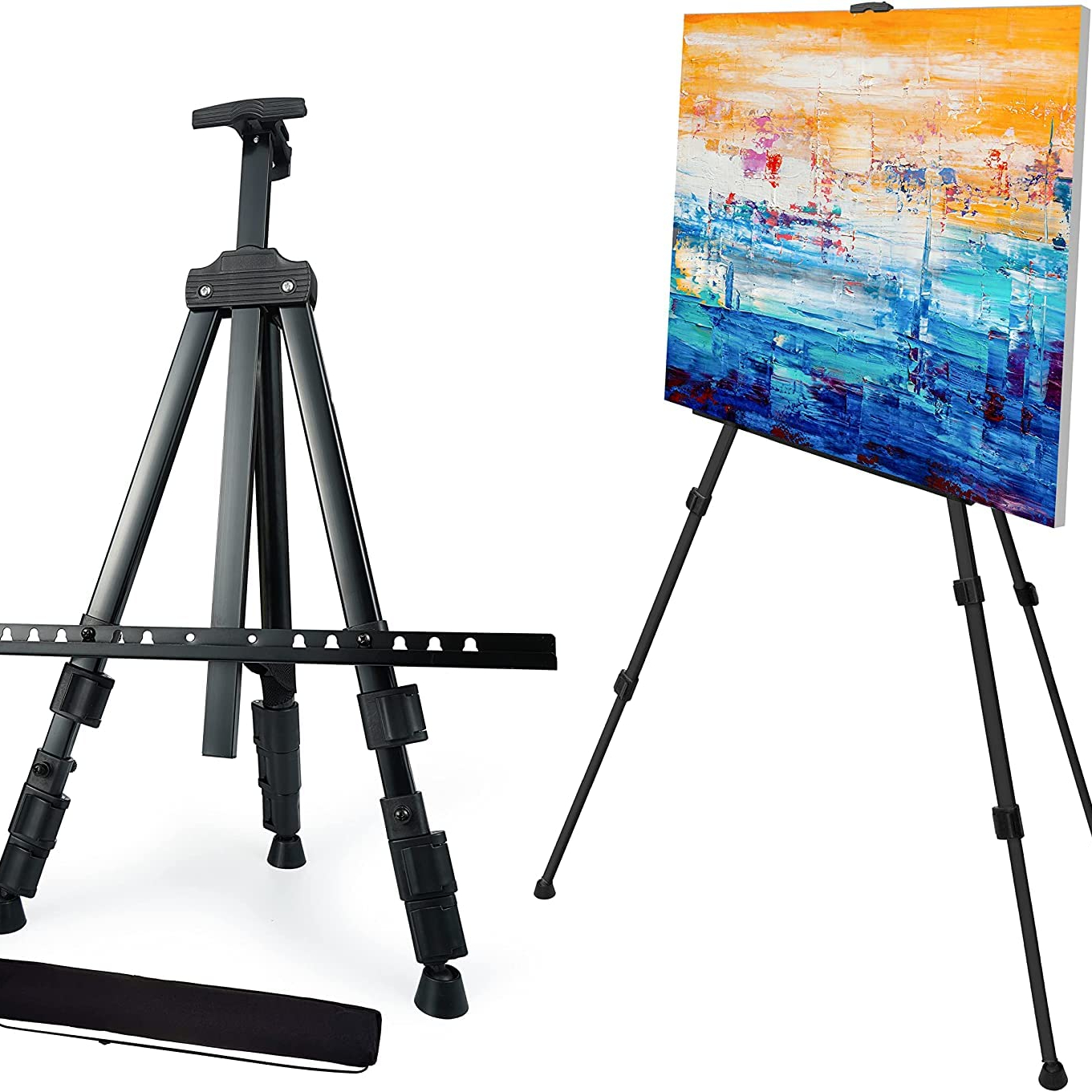 STANDNEE Artist Easel Stand Painting Stand Art Easel, 20to 61 Art Easel  for Painting Canvase & Displaying, Aluminum Adjustable Height Display  Tripod