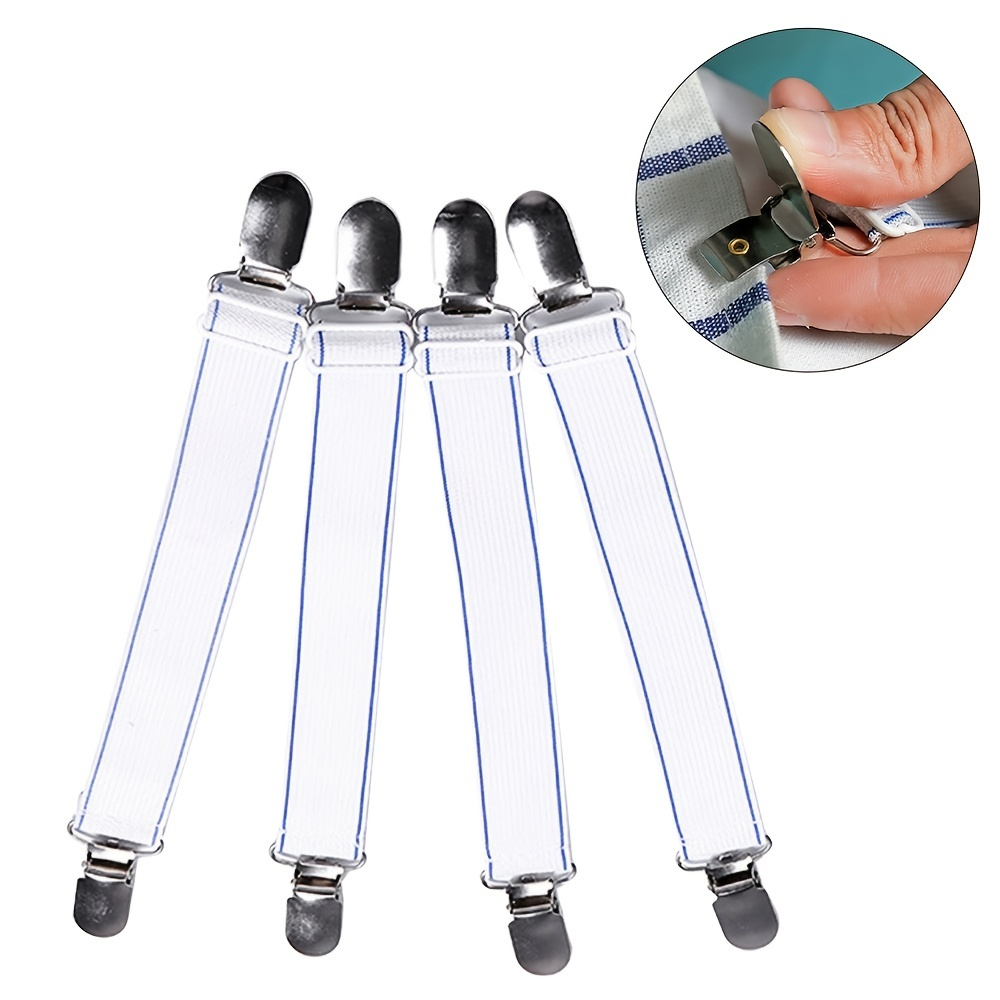 Adjustable Bed Sheet Clips 6 Way Cross Suspenders For Secure - Temu