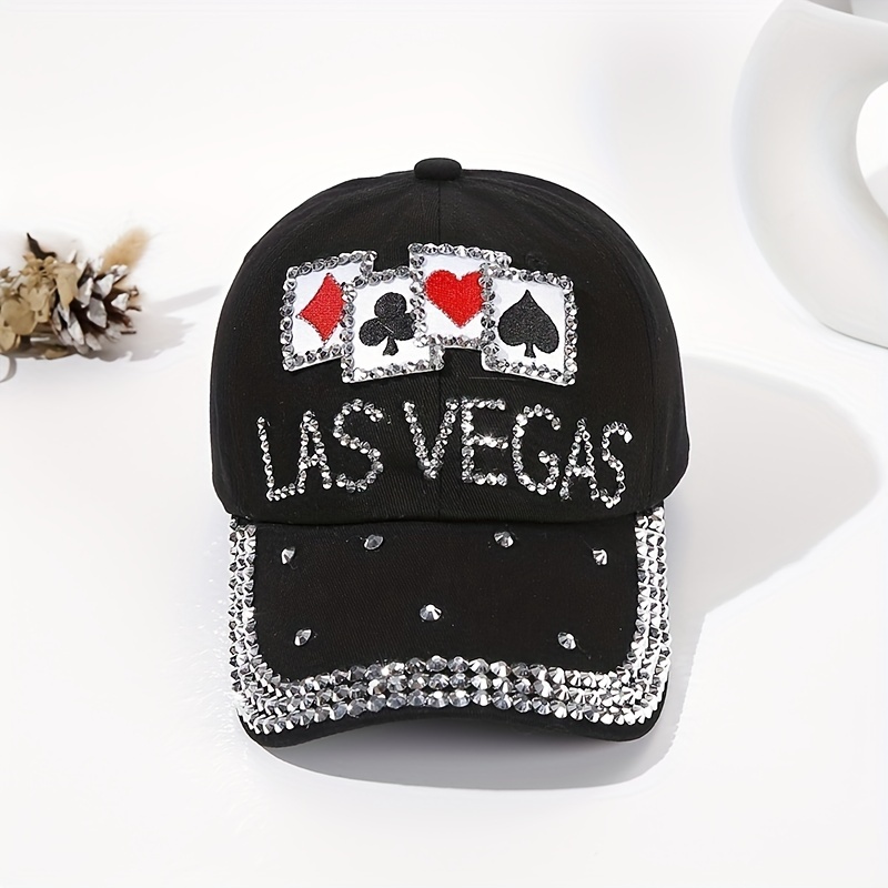 Las Vegas 4 Aces Bling Adjustable Denim Hat