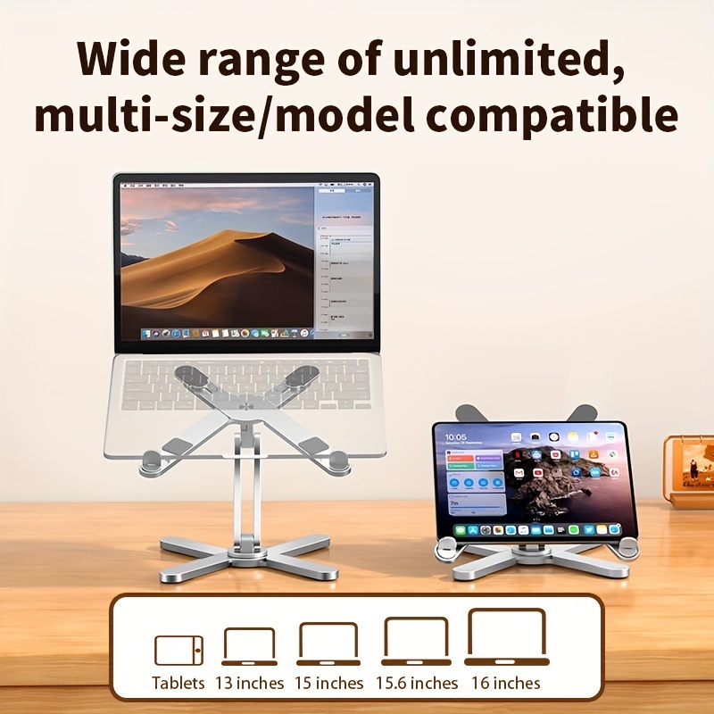 Mount-It! Soporte de escritorio para laptop y monitor, soporte de brazo  para laptop de movimiento completo, soporte ergonómico ajustable para  monitor