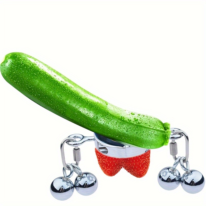 1pc 3-Ball Erection Training Silicone Penis Ring Metal Ball Penis Extender  Penis Enlargement Cock Hanger Stretcher Sex Toys For Men