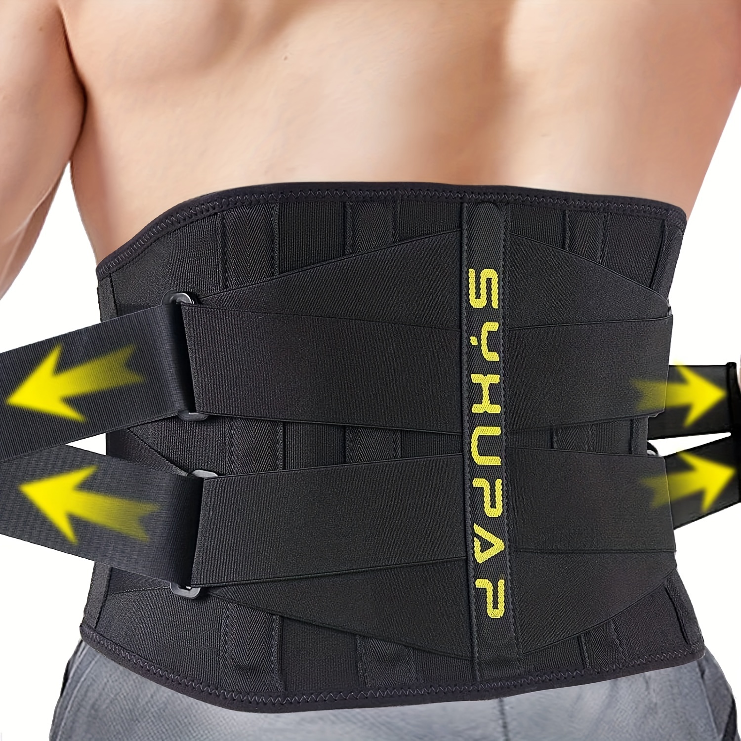 Back Brace Lumbar Support Belt Suspenders Adjustable Back - Temu