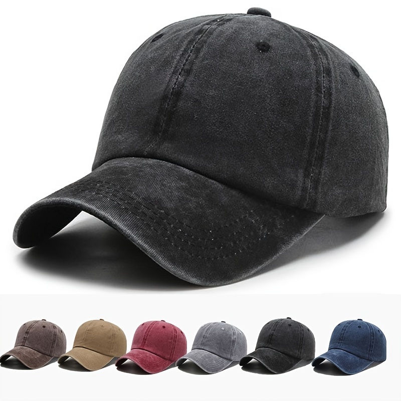 Male Female Neutral Summer Solid Baseball Caps Corduroy Hat Visors