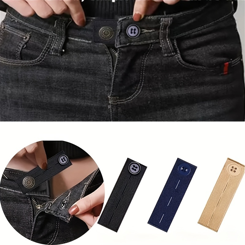 5pcc Élastique Pantalon Taille Extenders Réglable Ceinture - Temu