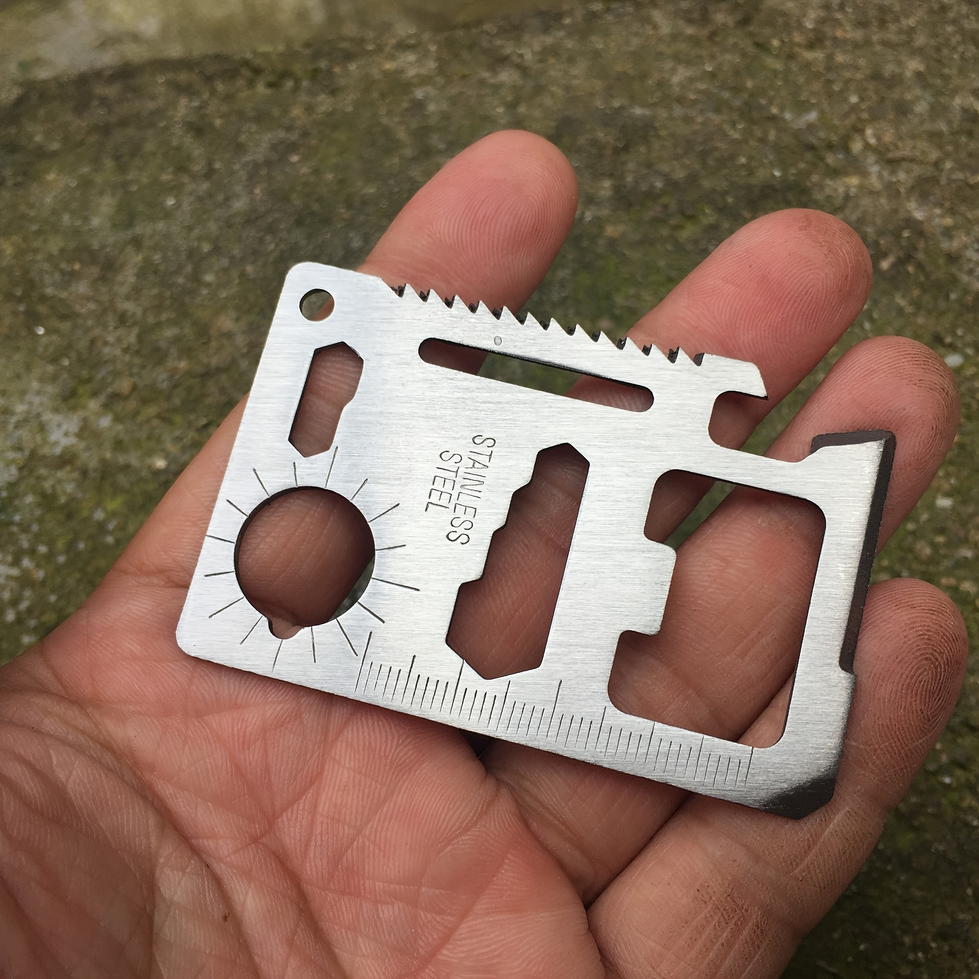 Creative Stainless Steel Multifunctional Tool Card Metal - Temu