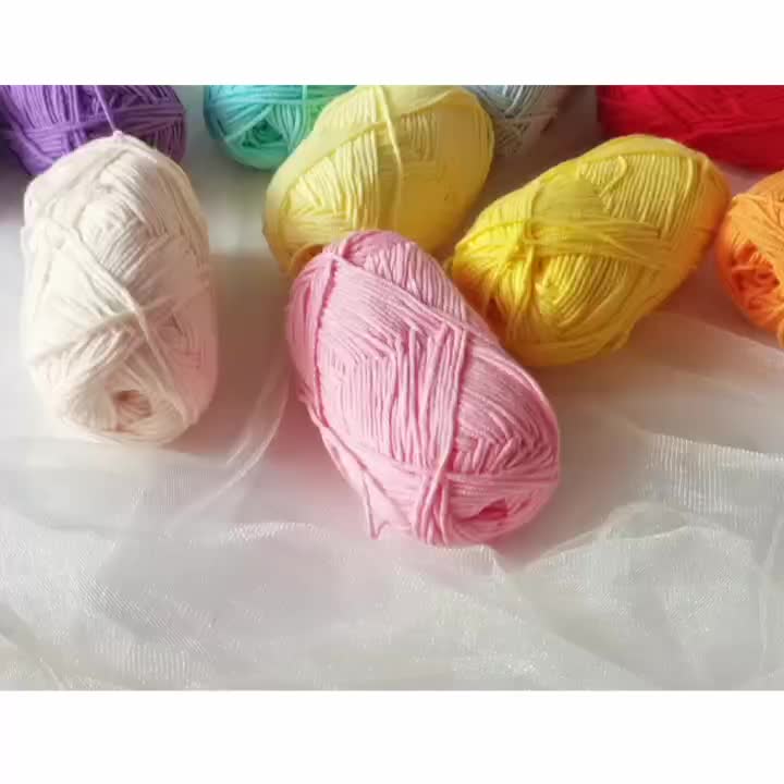 Milk Cotton Yarn For Hand 4ply Knitting Wool Knit Yarn - Temu