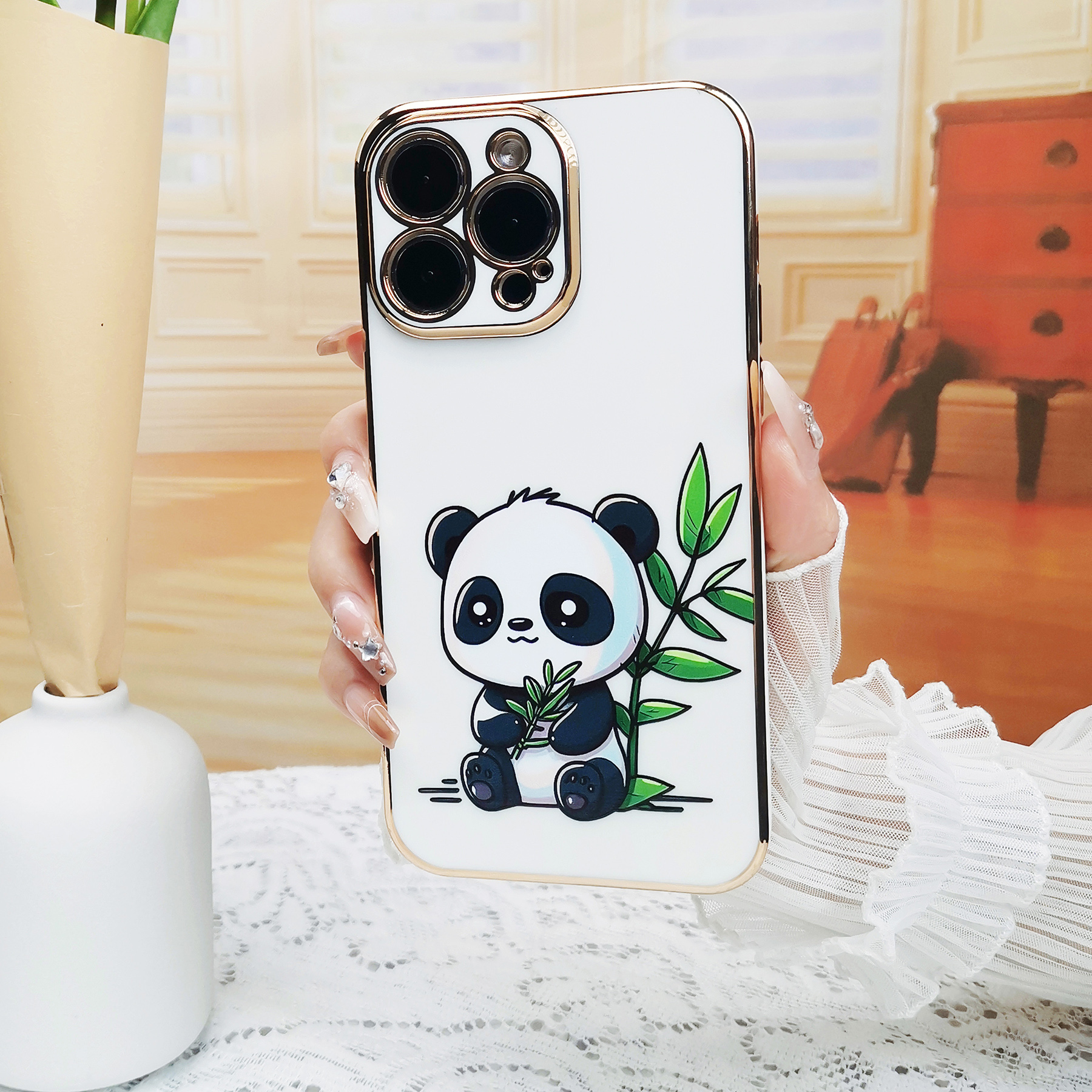  3D Panda Case for iPhone X/7plus/8Plus (Chubby Panda, iPhone  7Plus/8Plus) : Cell Phones & Accessories