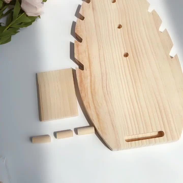 Solid Wood Jewelry Display Stand for Necklaces, Bracelets & Pendants