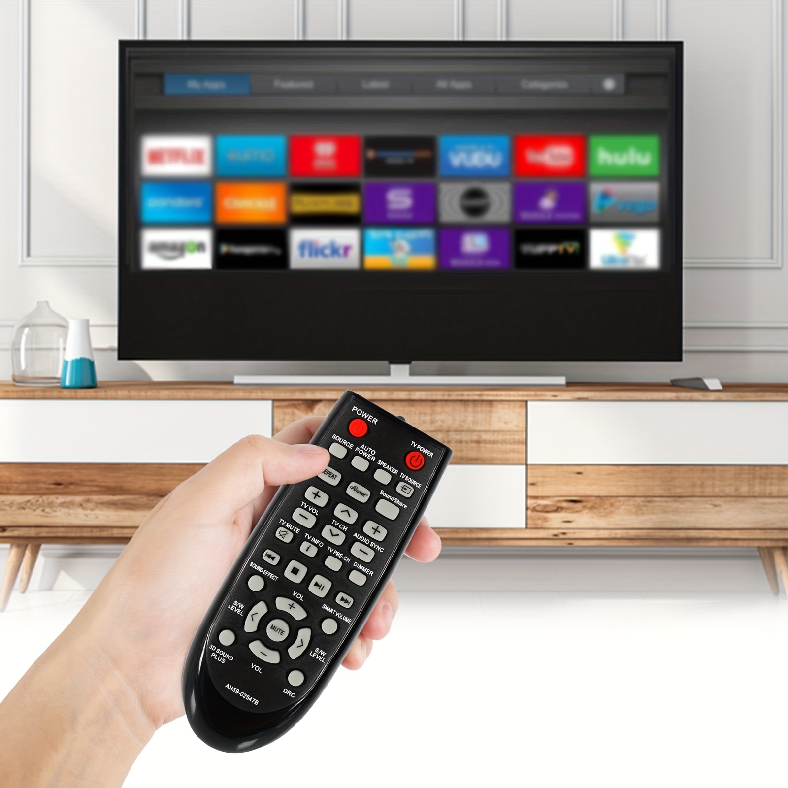 Mando a distancia universal para Vizio Smart TV, repuesto de 2 piezas para  Vizio