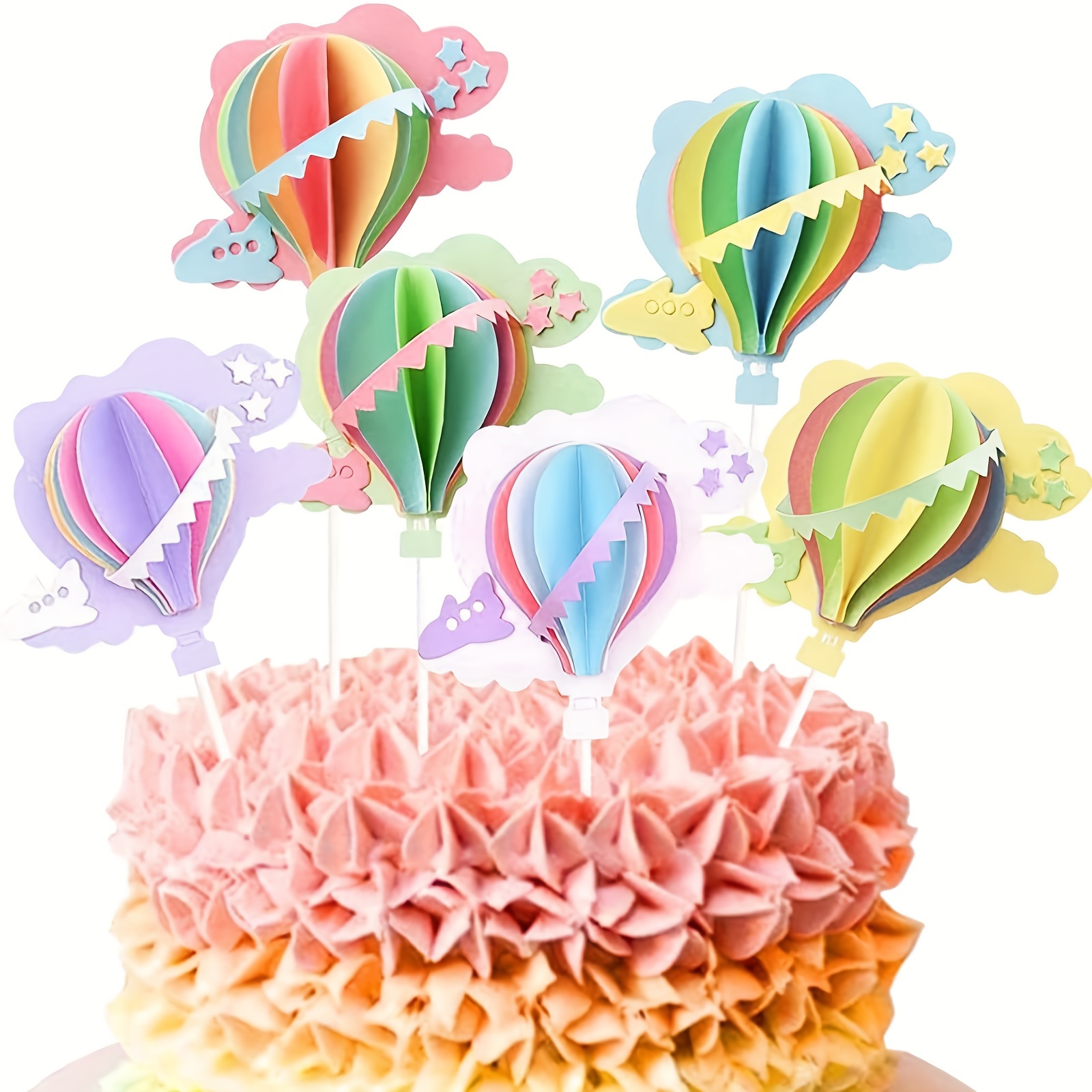 Tie Dye Balloons Colorful Pastel Rainbow Swirl Marble Agate - Temu
