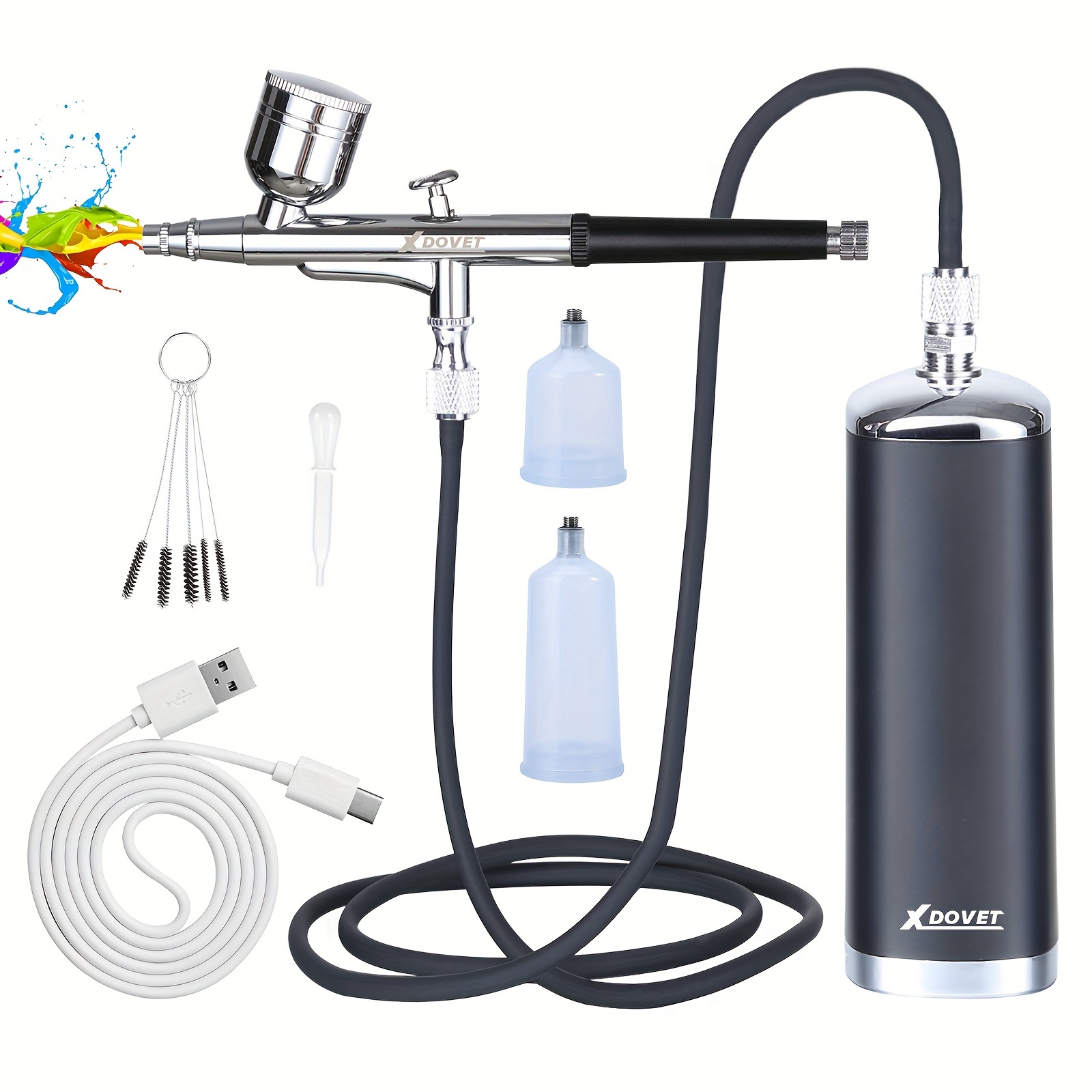 15-27psi Portable Airbrush Kit Set 0.3mm Nozzle Cordless Airbrush kit Nail Airbrush  Machine Spray Gun for Makeup Cake Decoration - AliExpress