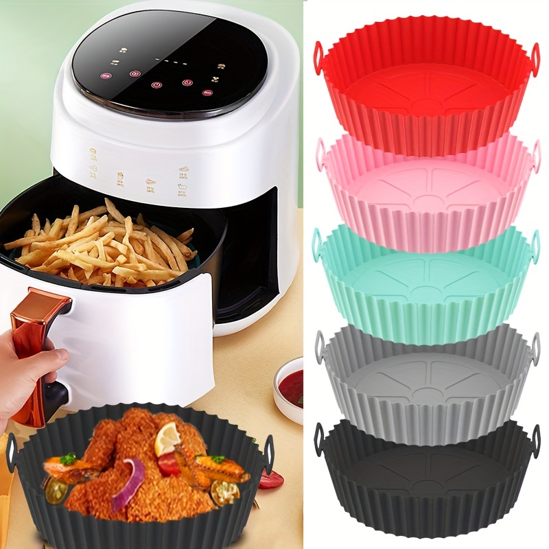 Square Silicone Air Fryer Liners For 4-7qt, Silicone Air Fryer Liners Pot,  Food Safe Air Fryer Oven Accessories, Parchment Paper, Reusable Air Fryer  Silicone Inserts For Restaurant - Temu
