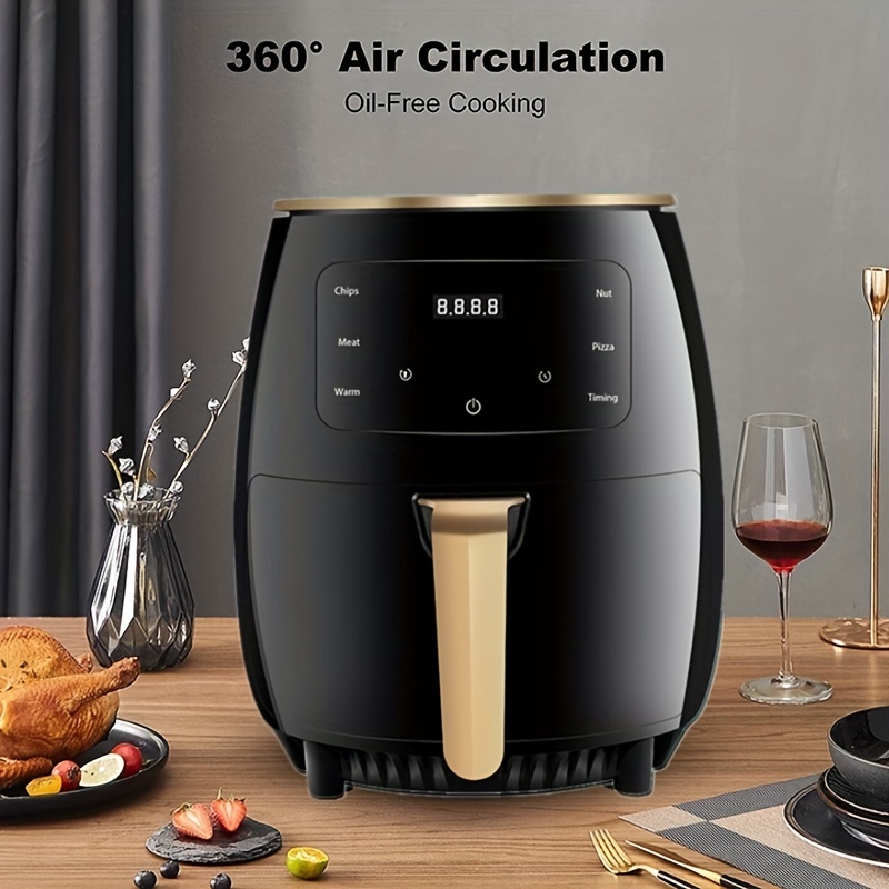 1pc Air Fryer Oven Combo, 5.7QT Large Cooker With 8 One-Touch Savable  Custom Functions, Nonstick And Dishwasher-Safe Detachable Square Basket  With Window, Electric Air Fryers With Temperature Control