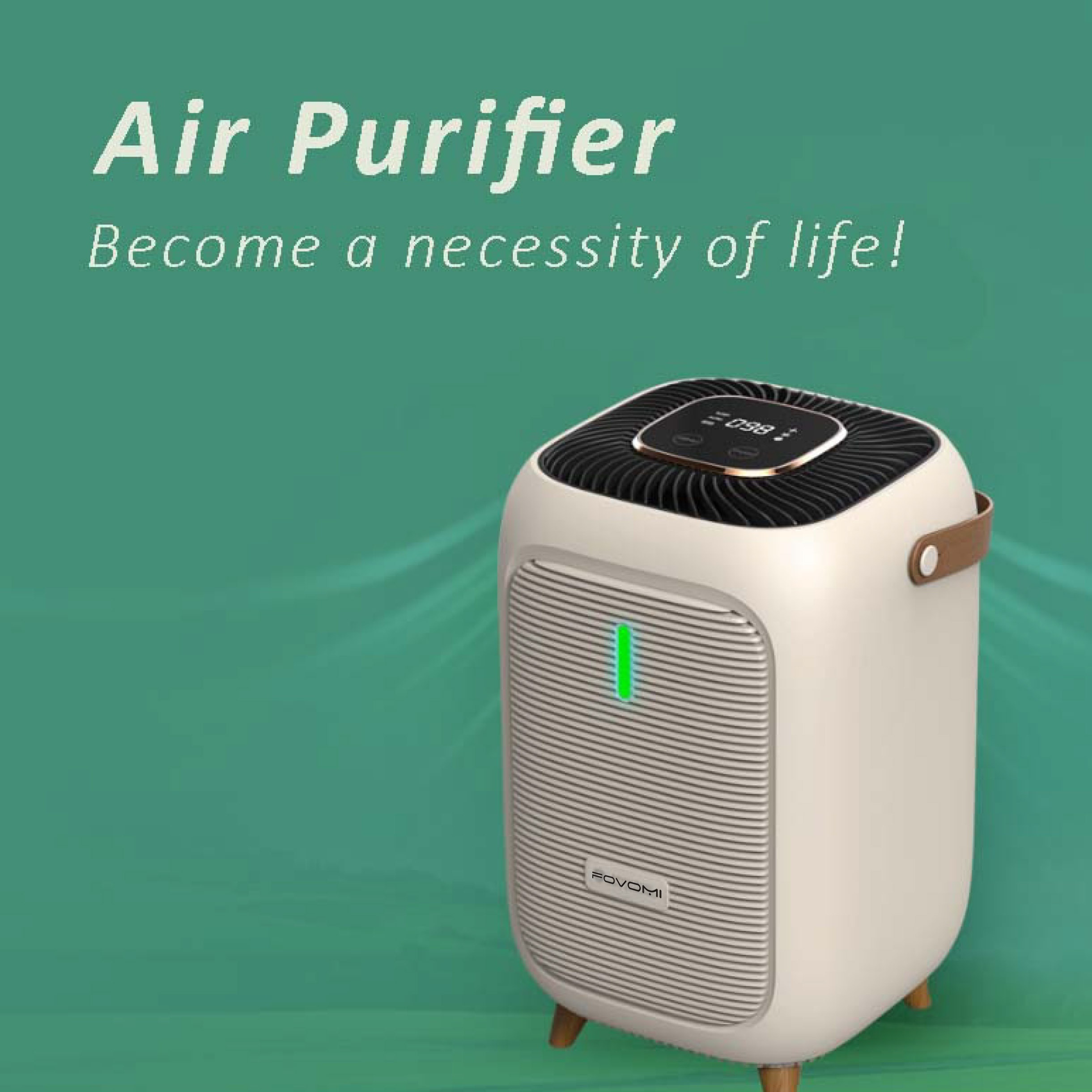 Minipurificador de aire 3 en 1 con filtro HEPA real e ionizador