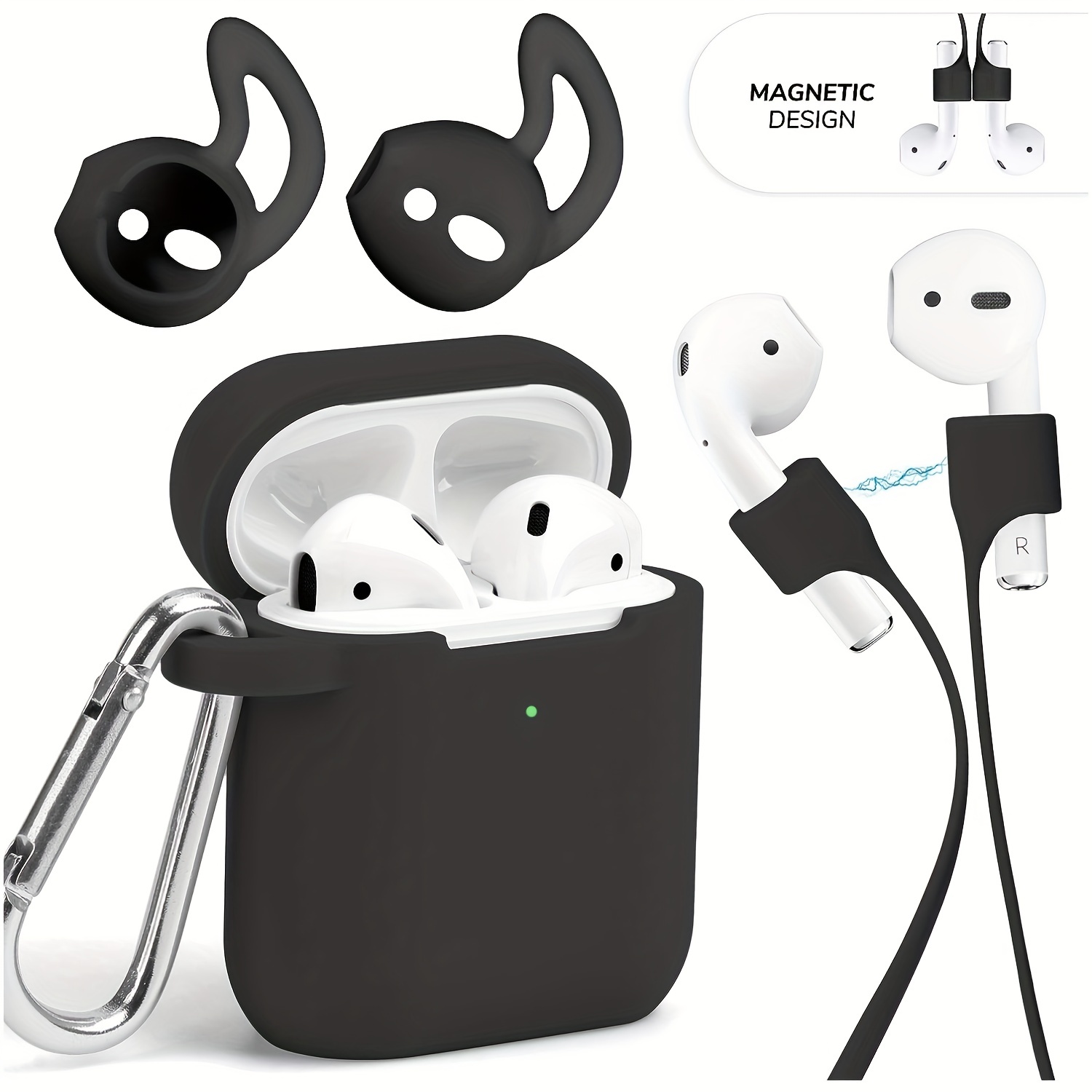  Compatible with AirPods Case Cover with Keychain, Luxury  Full-Body Hard Shell Airpods Protective Cover Case Designed for AirPods 2 &  1, for AirPods Wireless Charging Case : Electronics