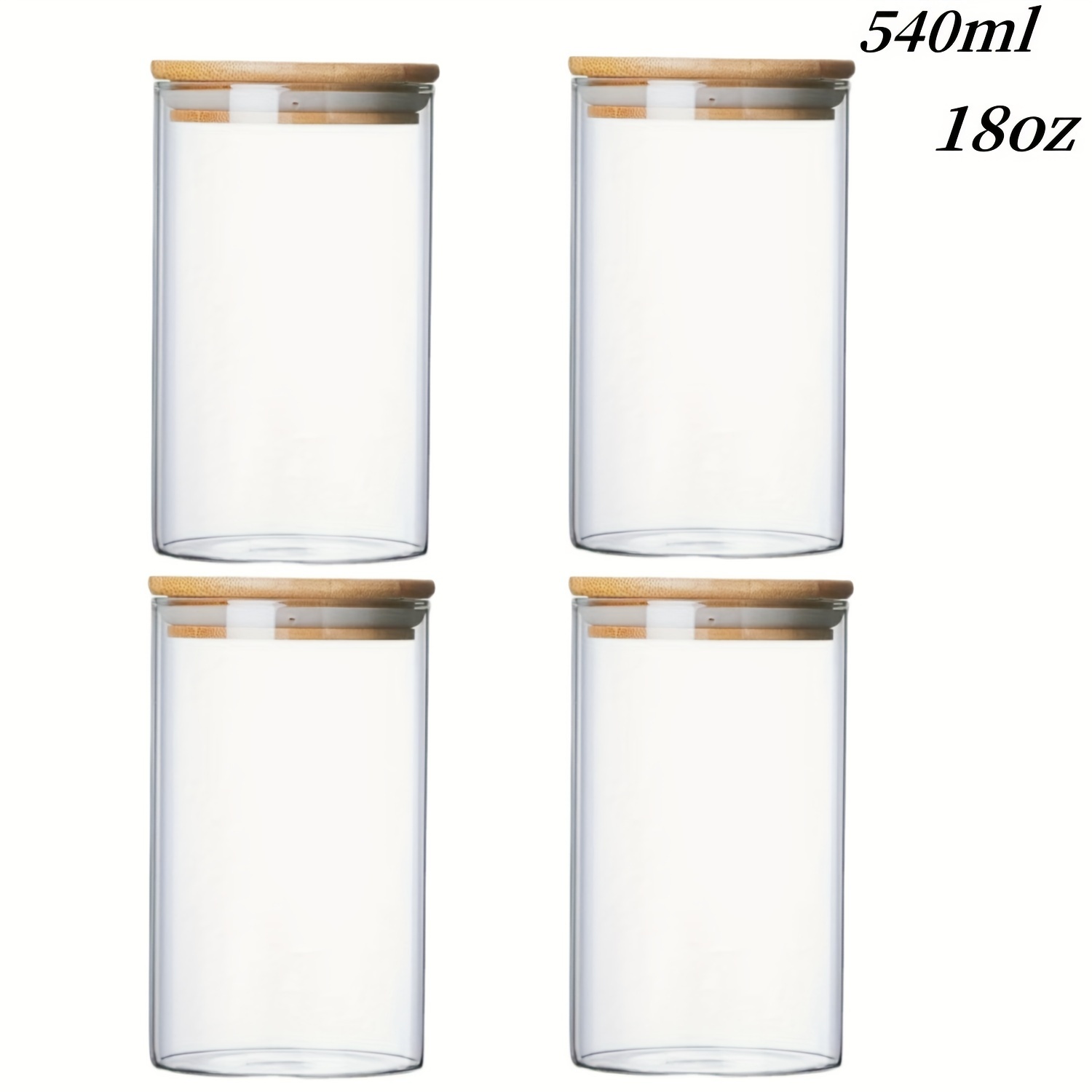 Empty Clear Candle Jars With Bamboo Lids, Glass Candle Jars For Making  Candles,bulk Jars For Making Candle Containers-dishwasher Safe (clear),home  Decor, Room Decor,weddings Decor, Tabletop Decor, Aromatherapy  Gift,hanukkah, Kwanzaa Decor - Temu