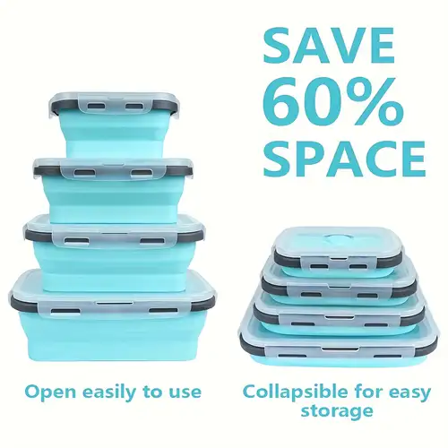 1pcs Portable Freeze Leftovers Container Eco-Friendly Square Food Container  Meal Prep Bento Box Lunch Freeze Soup Supplies - AliExpress
