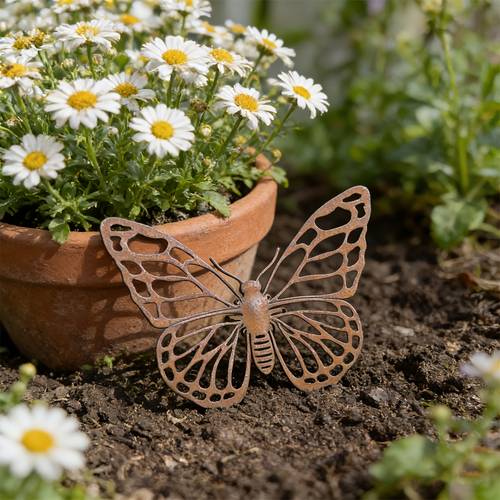 decorative figurine garden art lawn sign versatile placement foldable wall mounted metal decoration suitable for and office decor