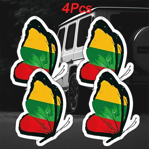 4pcs lituanian flag vinyl decal sticker vibrant colors suitable for cars trucks laptops water bottles and more weatherproof decoration truck decals laptop stickers cartoon pattern selfadhesive backing decorative stickers diy laptop