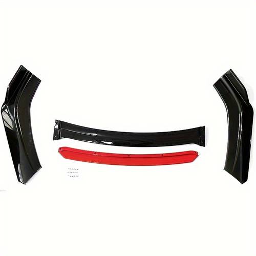 4-Speed Adjustable Front Lip Splitter Kit- Universal Car Body Modification Accessories