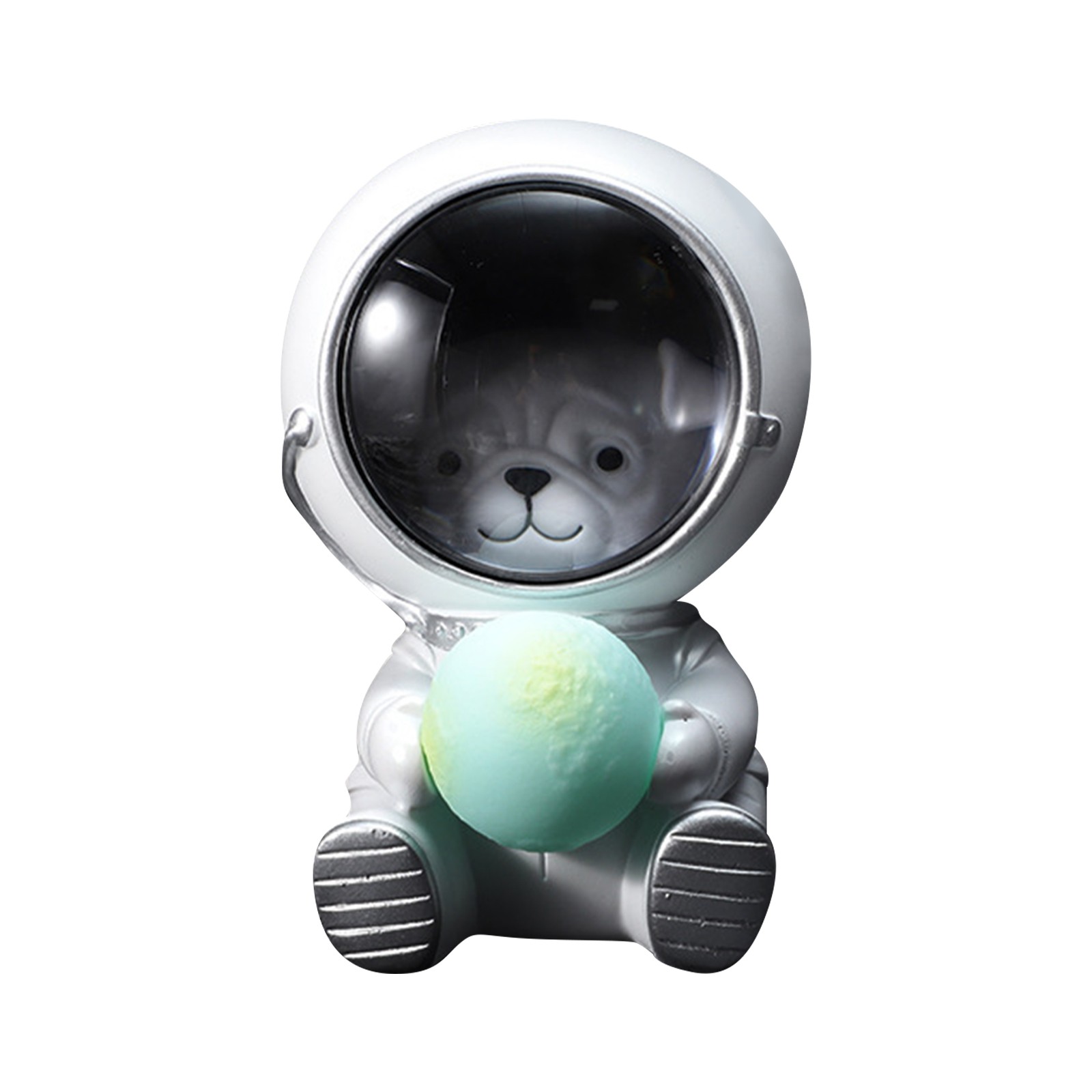 astronaut bear in space night light dimmable plug in battery free no   warm white led lamp with cute   planet dome for kids bedroom nursery living room safe plastic bedside light for adults Product details 0