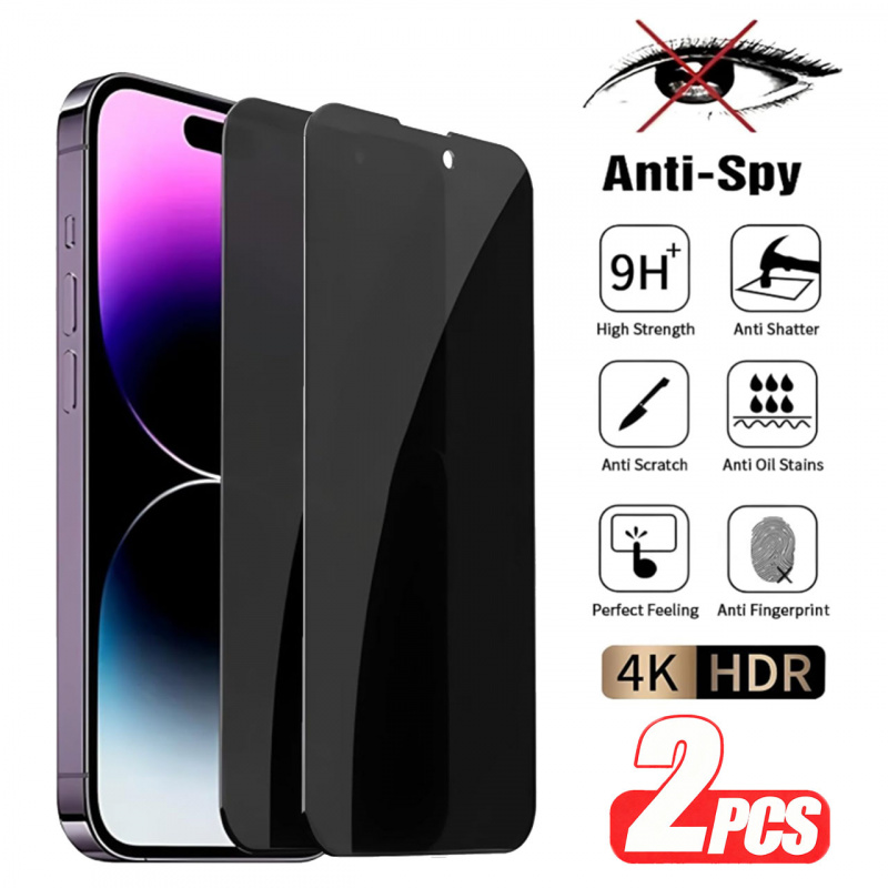 2pcs privacy screen protective film for iphone 11 12 13   17 iphone 11 12 13   plus perfectly compatible with iphone 11 12 pro max 13 mini 12 mini iphone 17 air anti   tempered glass privacy screen protective film