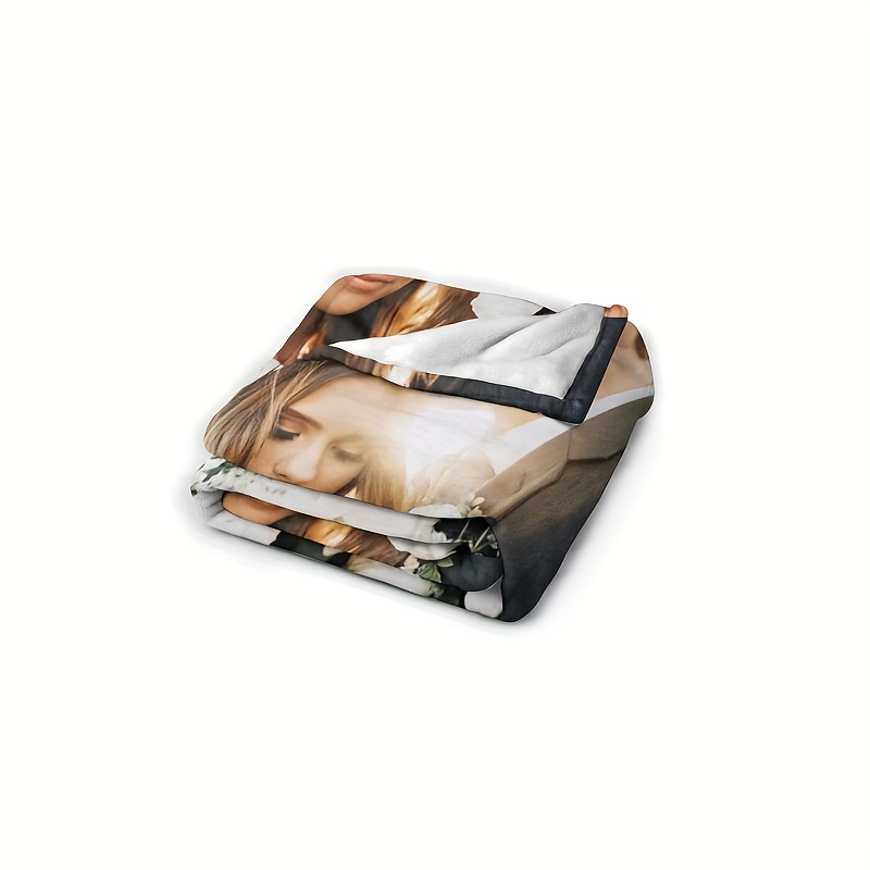 Custom Photo Blanket, Personalized Flannel Throw